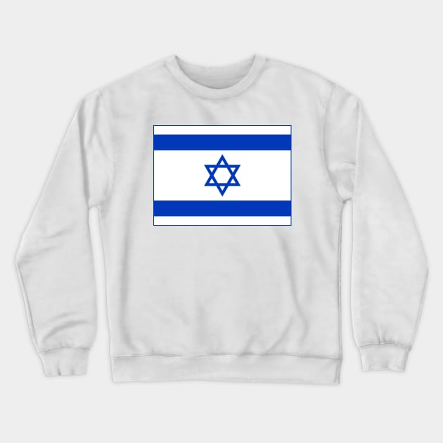 Flag of Israel Crewneck Sweatshirt by COUNTRY FLAGS